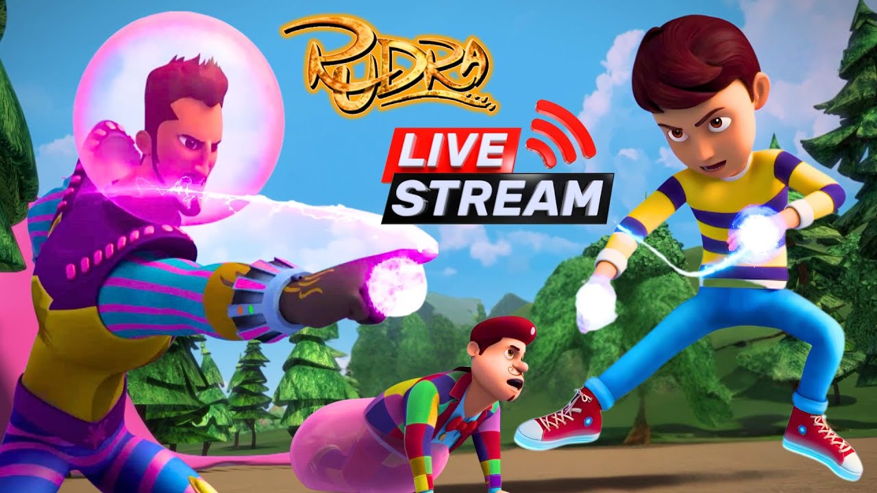Rudra: LIVE STREAM 🔴 | The Magical Adventures | Fun Animated Show for Kids #Rudra