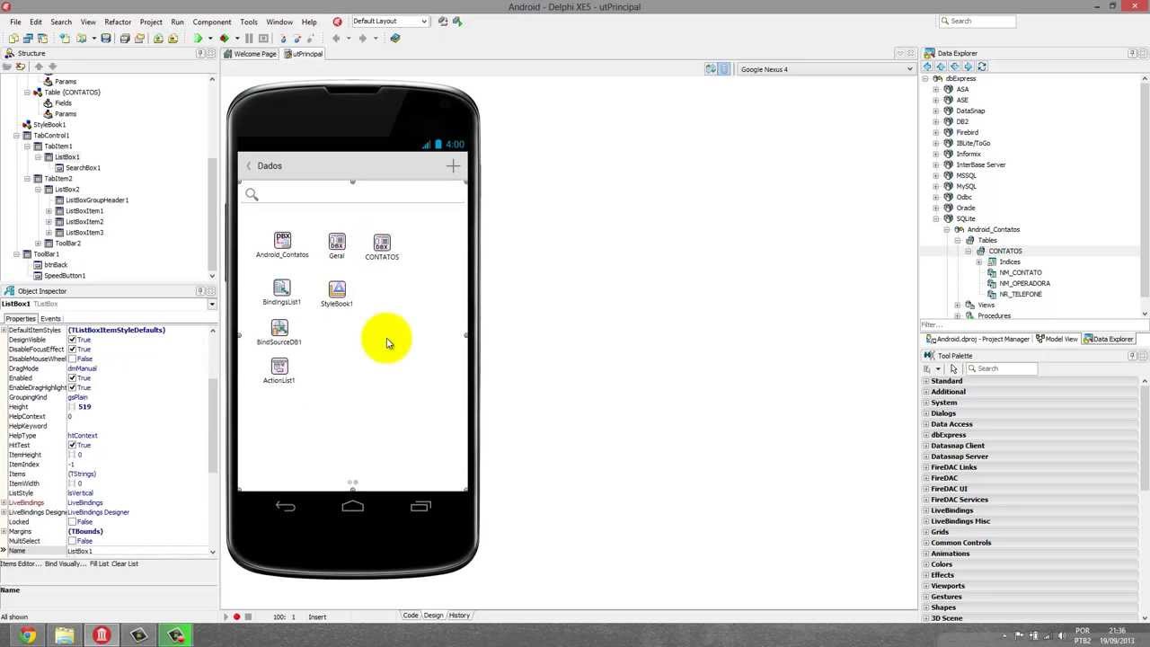 Delphi XE5 Android com SQLite