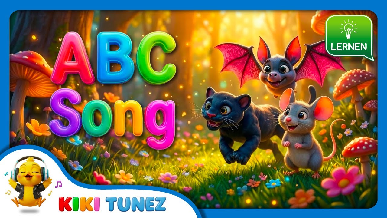 ABC Lied mit Tieren &ndash; Alphabet lernen f&uuml;r Kinder | 3D Kinderlied 🐻🔠