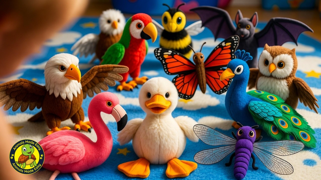 Animals With Wings for Kids | Flying Animals | Animals Made Easy