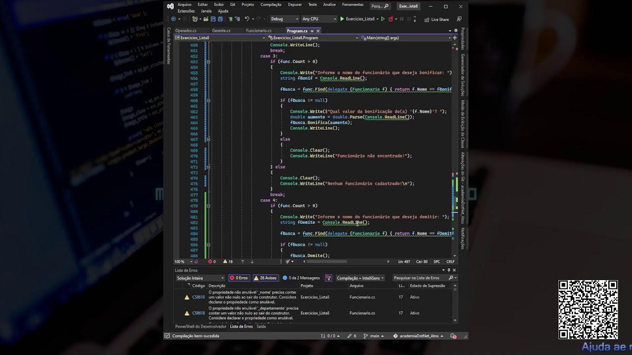 .NET C# para iniciantes. &Eacute; mais f&aacute;cil que voc&ecirc; imagina! Bora codar!