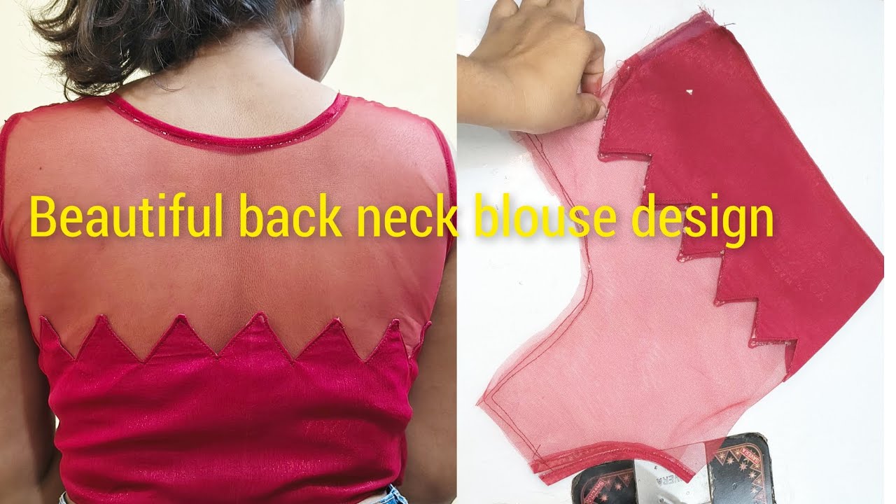 Latest back neck blouse design 😍||cutting ✂️ and stitching full video|| new blouse design 