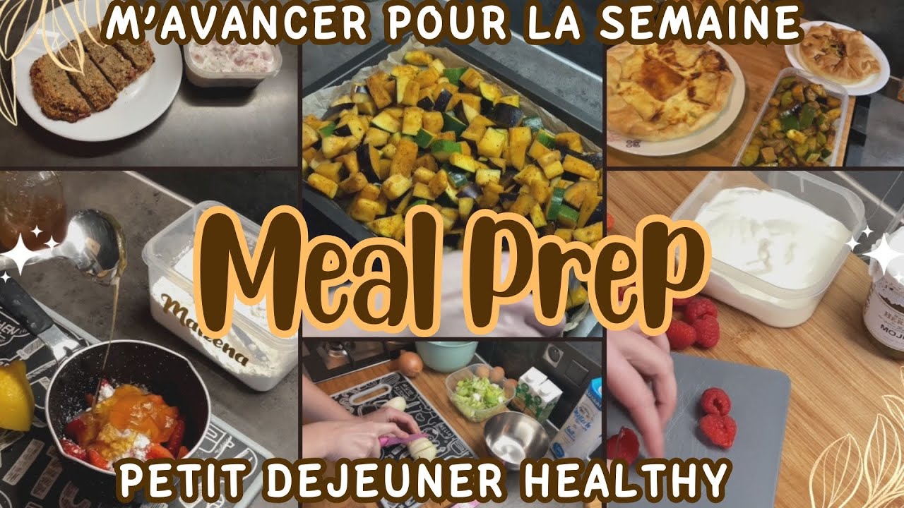 🍽️ MEAL PREP 🍽️ 3 QUICHES // LÉGUMES grillés // Petits déjeuner HEALTHY