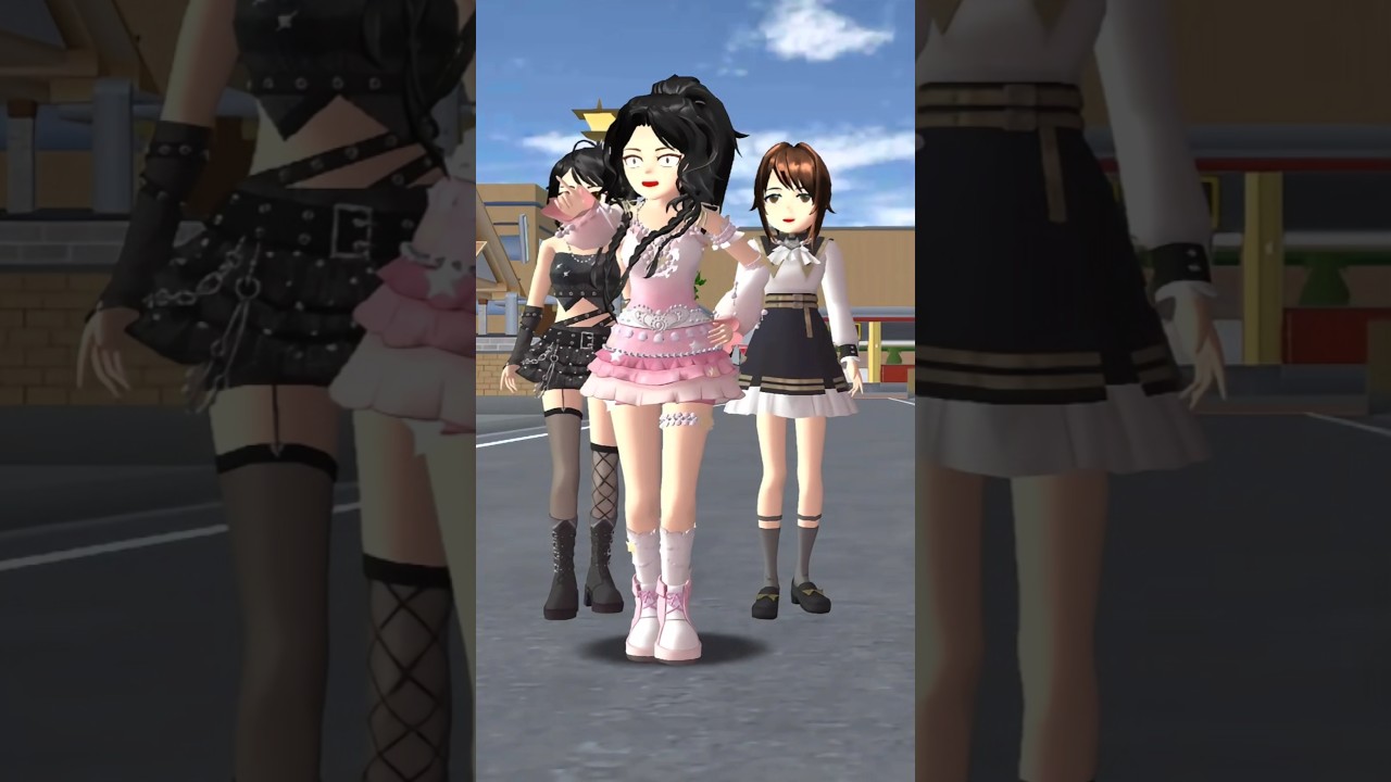 🔥Rina vs Taiga Battle Ratata Dance 💃🕺 | Sakura School Simulator Shorts#sakura