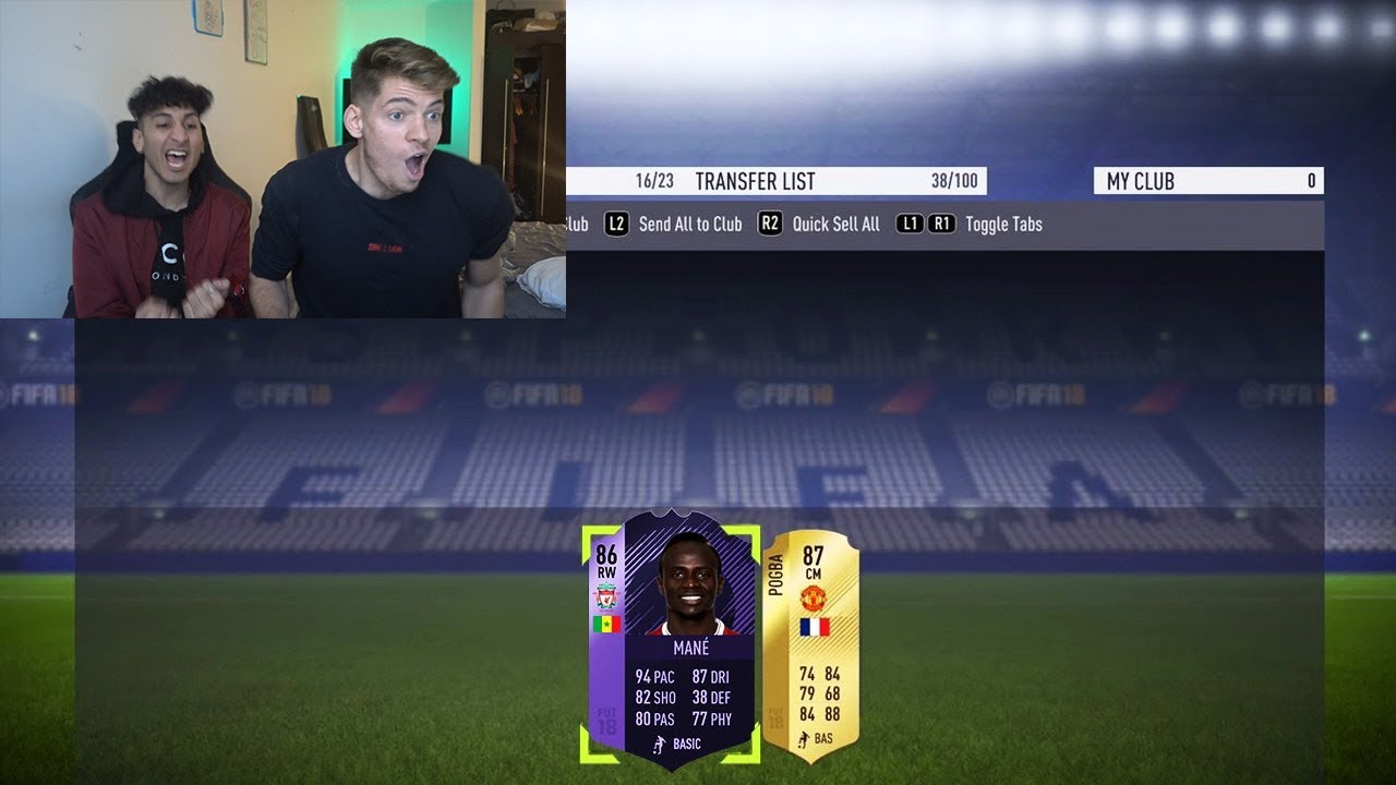 LUCKIEST TWO PLAYER PACK OF MY LIFE!! (Fifa 18 50 X 2 Player Packs)
