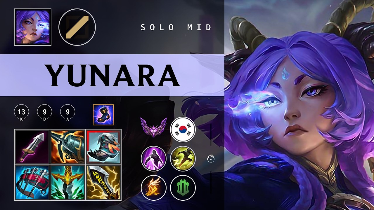 Yunara Mid vs Anivia - KR Master Patch 26.03