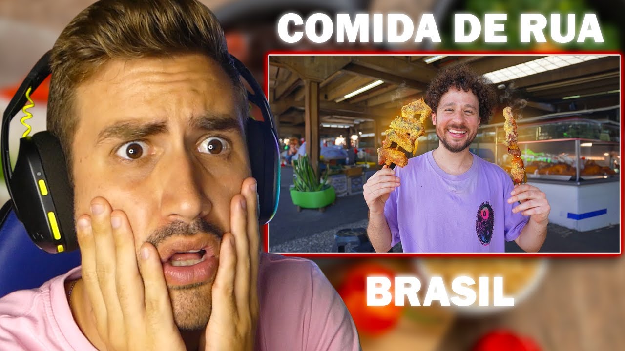 Testando comida de rua no BRASIL | Um delicioso paraíso! 🇧🇷