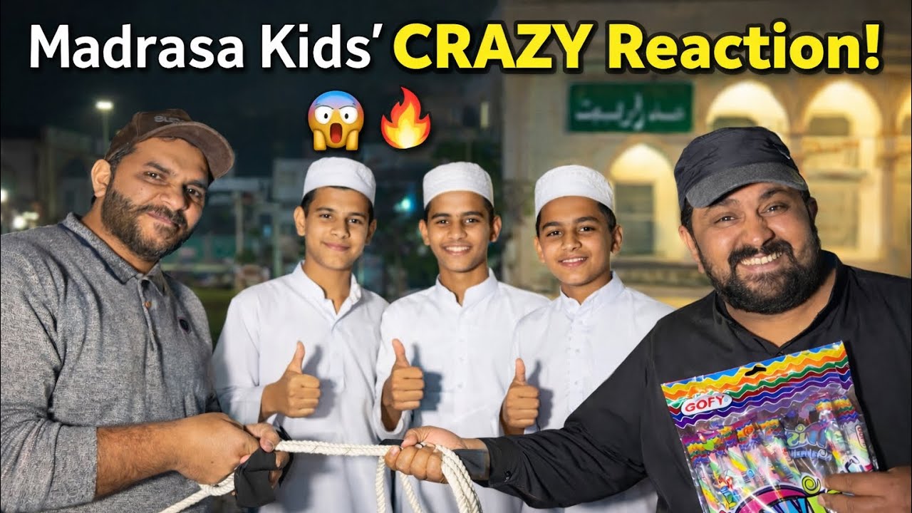 Madrasa Kids’ CRAZY Reaction 😲🔥 | Pull The Rope Challenge | Chocolate Prize Giveaway