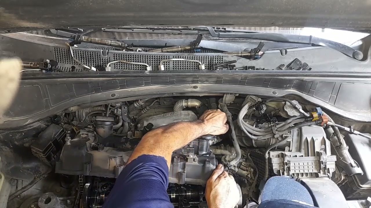2da parte hyundai santa fe cambio de empaque tapa valvulas