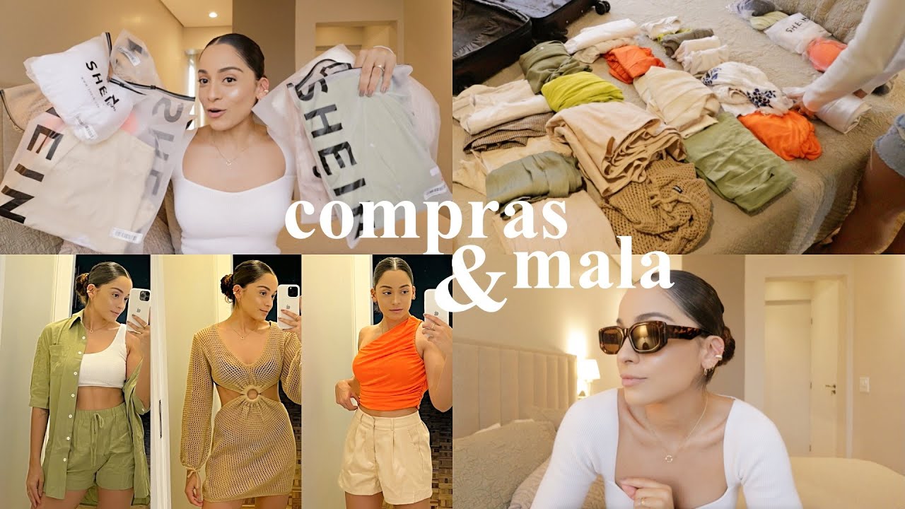 Compras de verão na Shein + arrumando as malas para viagem: vamos para praia!