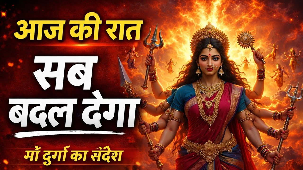 “माँ दुर्गा का आज का दिव्य संदेश 🙏 जो सुना, वही जीवन बदल देगा | Durga Maa Sandesh”