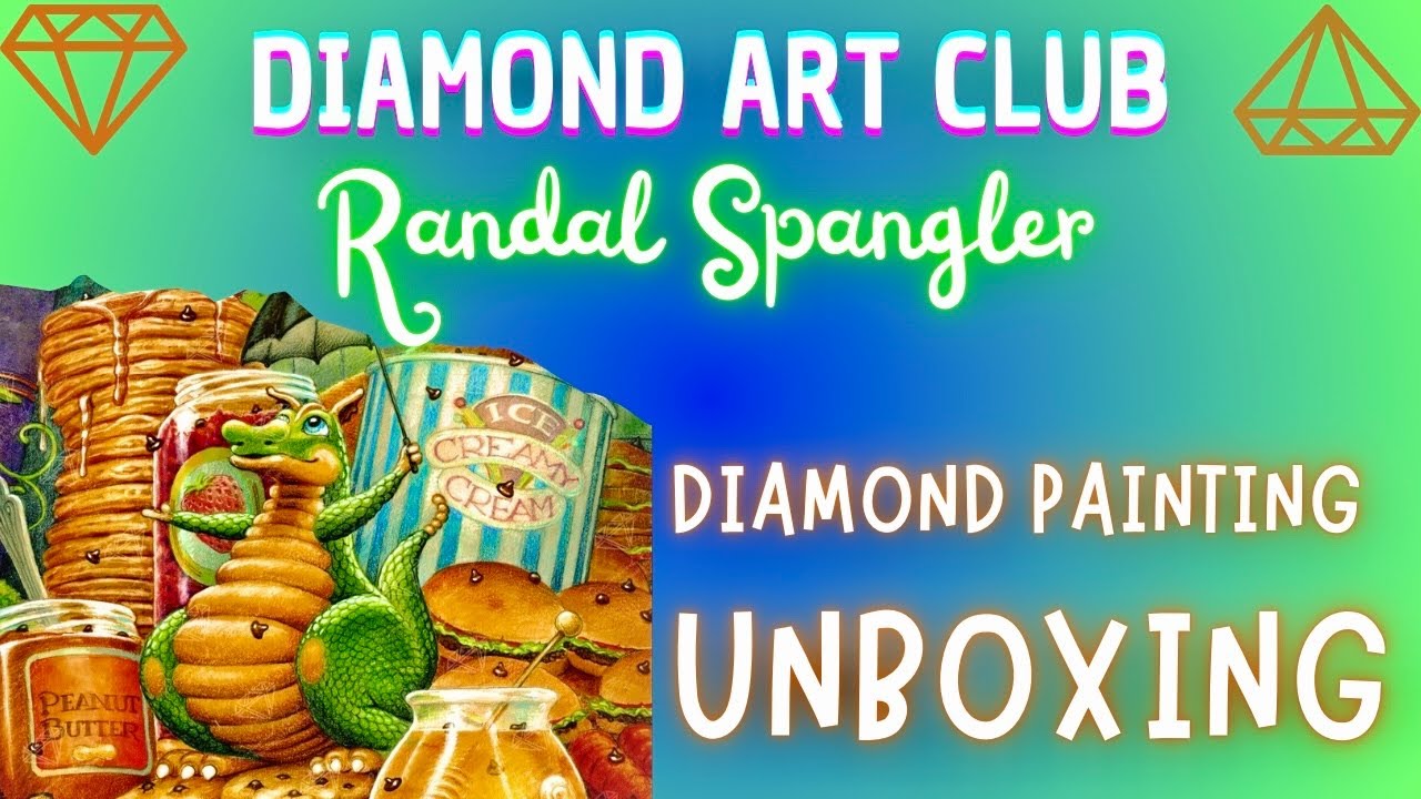 Распаковка DAC Diamond Art Club Randal Spangler 🐉 Картина с изображением дракона #diamondartclub