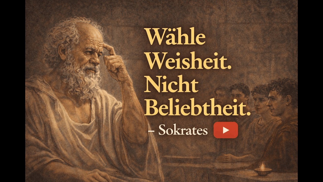 Wähle Weisheit statt Beliebtheit. Eine Lektion von Sokrates