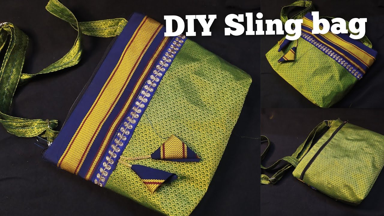Sling bag / Side bag making | khun/khan Purse Cutting & Stitching | खणाचा वापर करून बनवा सुंदर पर्स