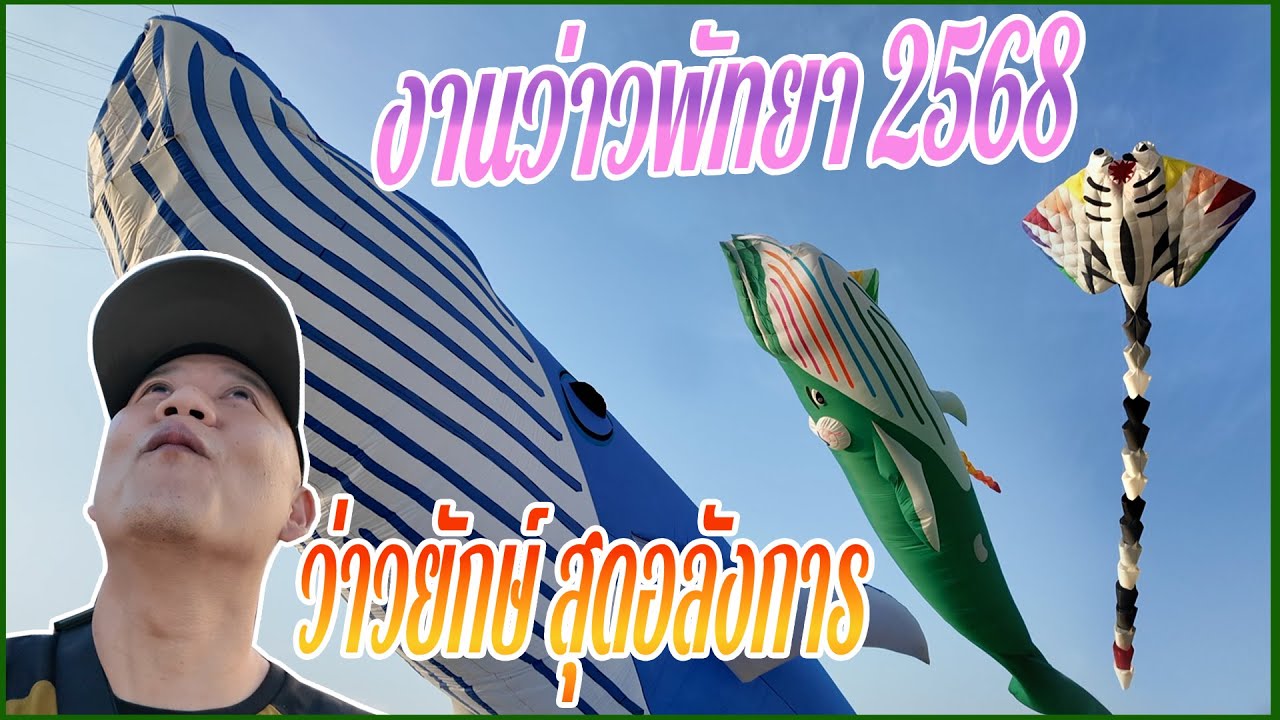 งานว่าวพัทยา 2568 เทศกาลว่าวนานาชาติ ชมว่าวยักษ์ สุดอลังการ บรรยากาศริมชายหาดพัทยา