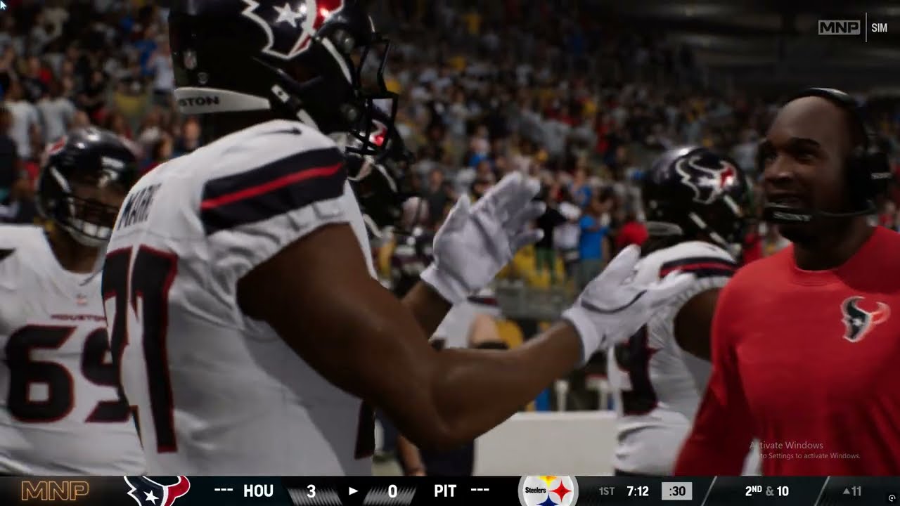 Wild Card Simulation Gameplay Madden 25 Houston Texans vs Pittsburgh Steelers 