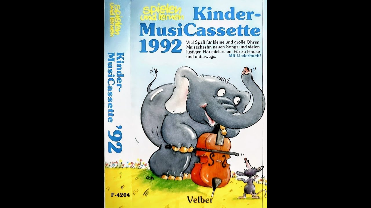 Spielen und Lernen Kinder-MusiCassette 1992 (Komplett: Seite A + B) | Rudi Mika & Freunde