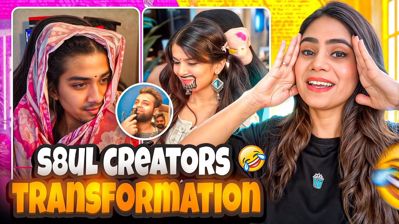 EPIC TRANSFORMATION 😱🤣 Ft. S8UL Creators | Funny Reaction Video | Sherlock