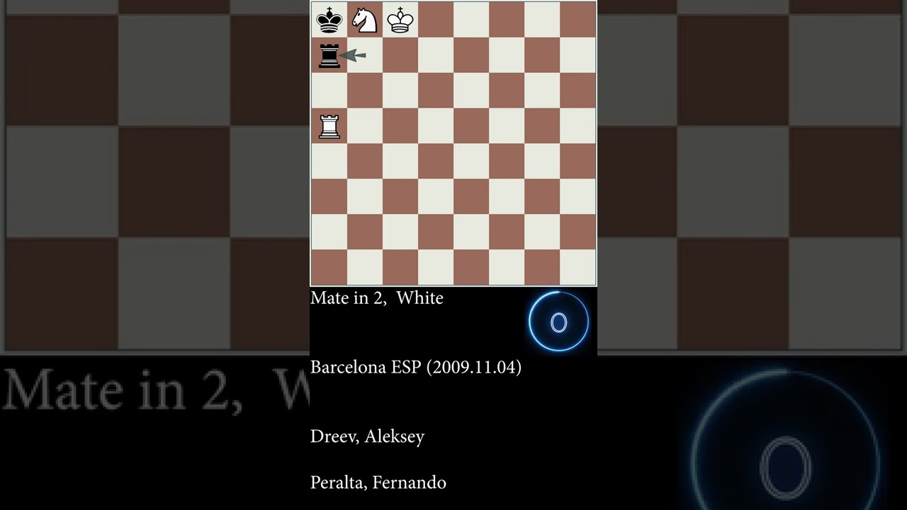 GM Chess - Dreev, Aleksey vs Peralta, Fernando - Mate in 2
