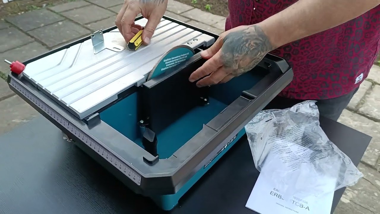 erbauer 750w tile cutter easy installation / Elektrikli fayans kesme makinası kurulum