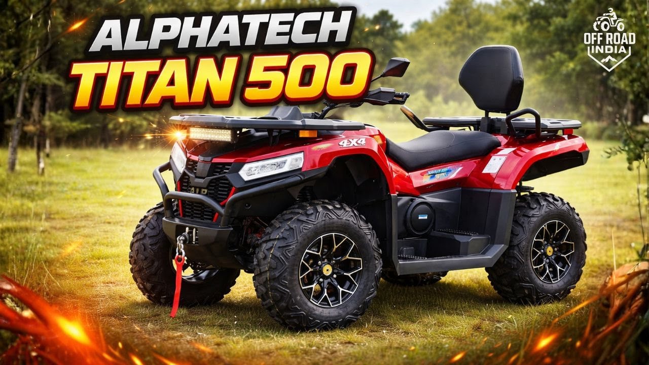 AlphaTech Titan 500 4x4 Review in India | Best 500cc offroading ATV Bike for Rental | Off road India