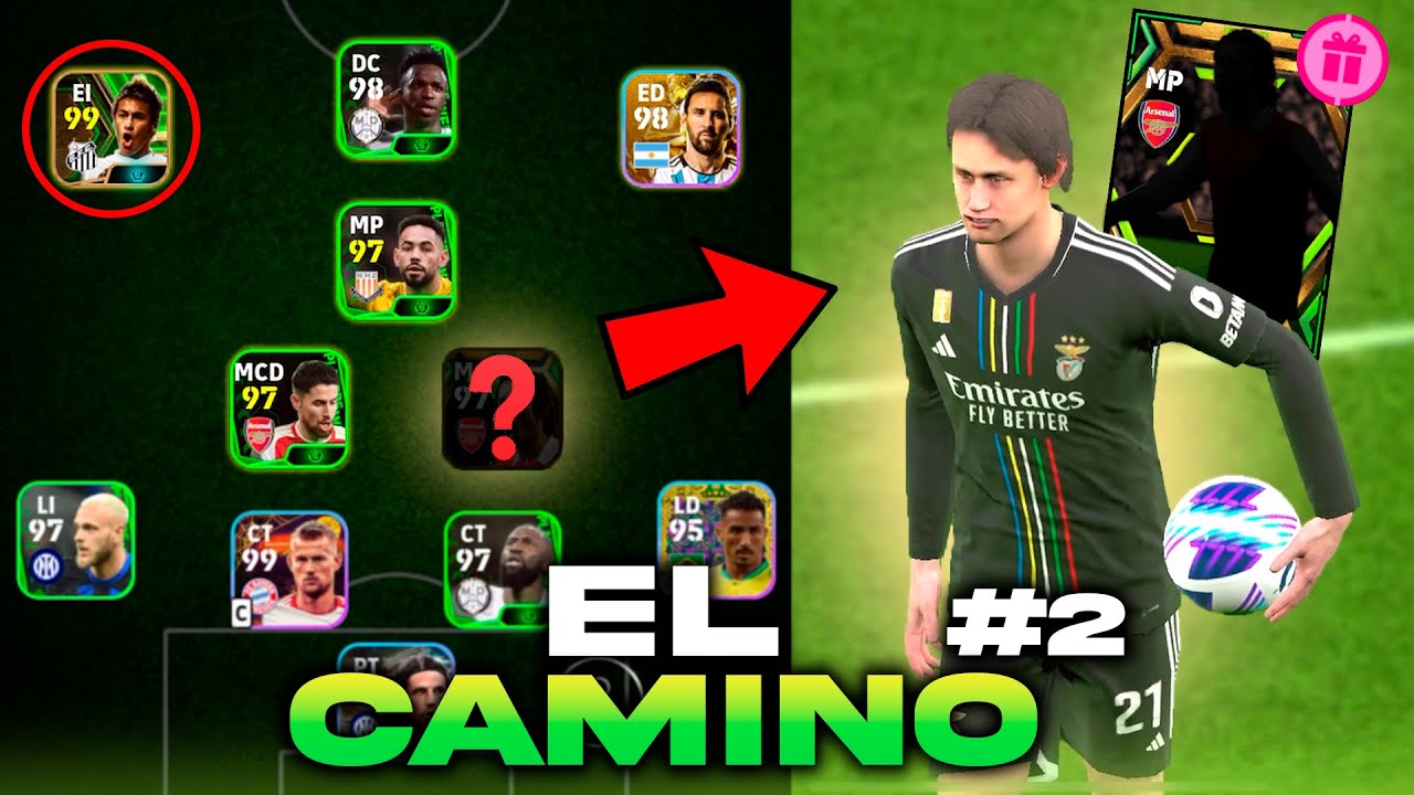 😱 Me sale un ÉPICO GRATIS en cuenta humilde | El Camino #2 | EFOOTBALL 2024 Mobile
