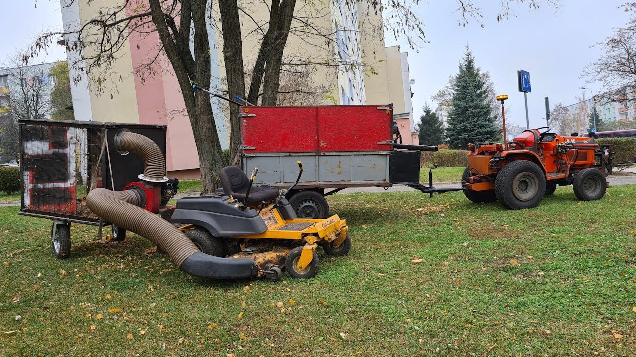 Akcja liście 2021 ☆ KOMBAJN DO LIŚCI 🍁 ☆ ssawa do liści ☆ sezon2k21 ☆ zbieramy liście kosiarką