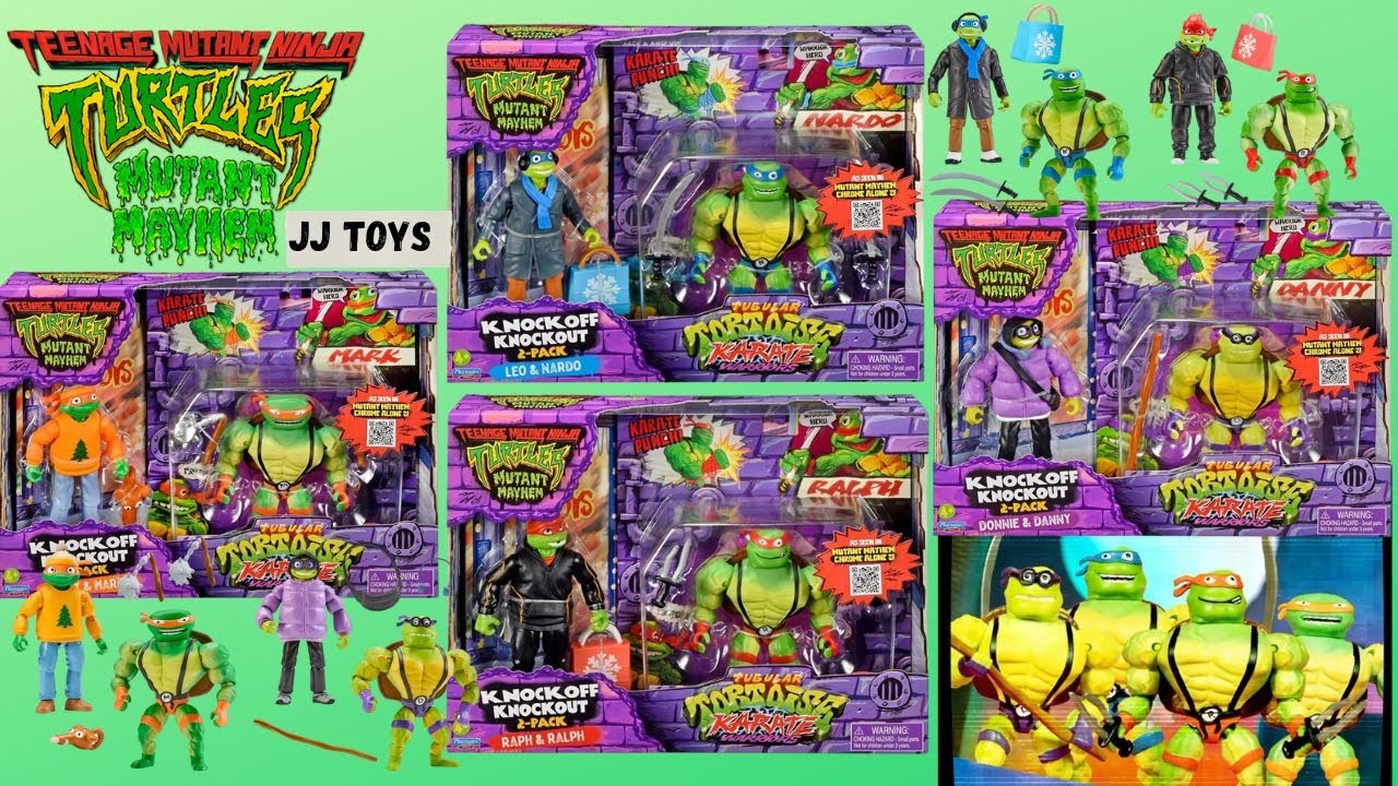 🚨FIRST LOOK: TMNT Chrome Alone 2 Toys Unboxing! (Tubular Tortoise Knockoffs)