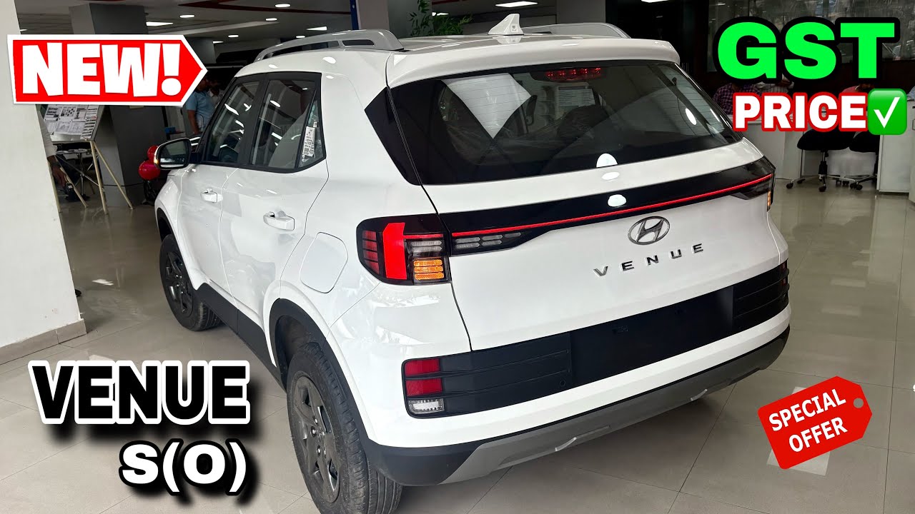 Hyundai Venue S Optional New ✅GST Price 2025 Hyundai Venue S(O) On-Road Price Mileage Details 