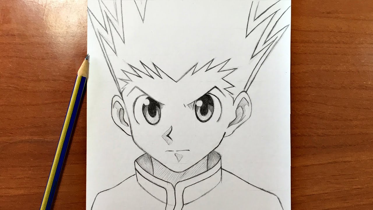 تعلم رسم غون فريكس من انمي القناص - hunter x hunter