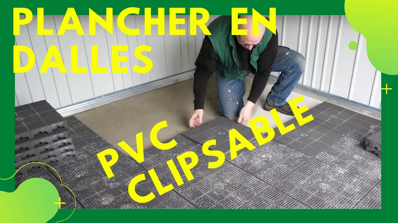 Comment faire un plancher pour abri en dalles pvc extérieure clipsable