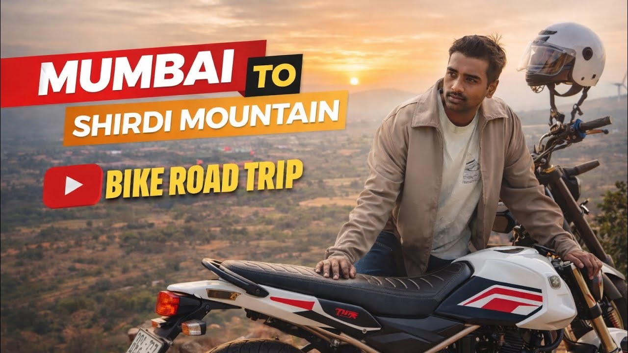 Shirdi mountain vlogs #youtubevideo#vlogs#vlogger #bike #mountains #riding #longdrive # shirdi#love 
