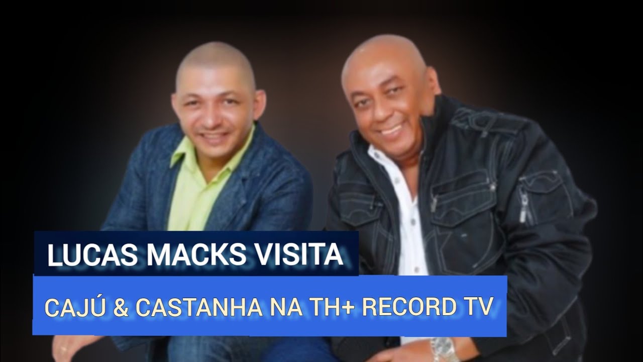 Apresentador Lucas Macks visita dupla Caju & Castanha na TH+ RECORD TV