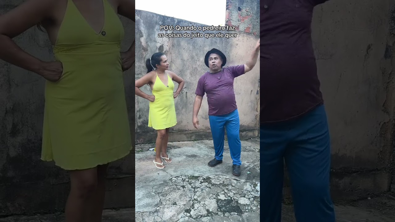 Aquele pedreiro que s&oacute; faz as coisas do jeito que ele quer #humor #comedia #vidaconjugal #casal ￼
