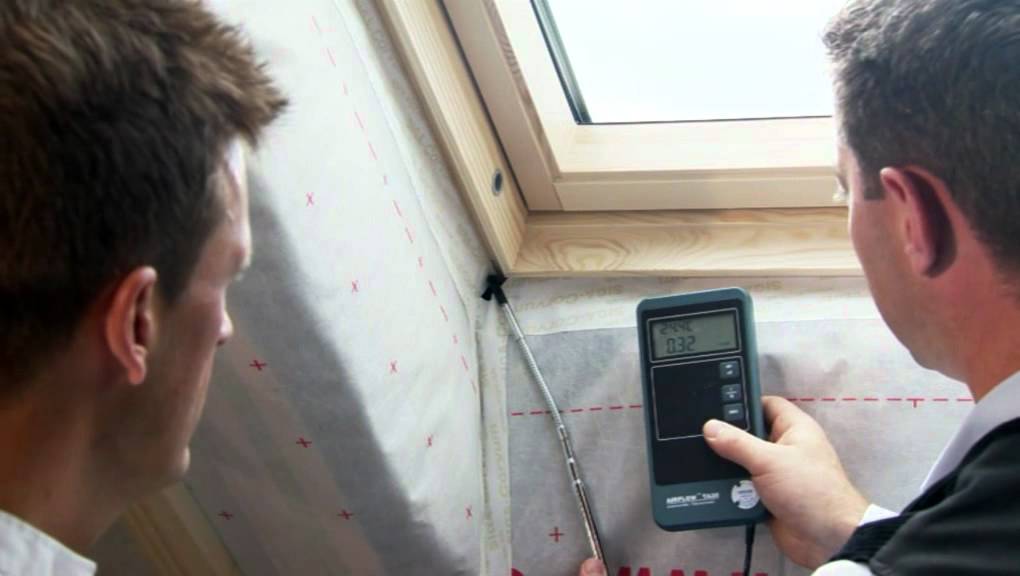 SIGA blower-door test