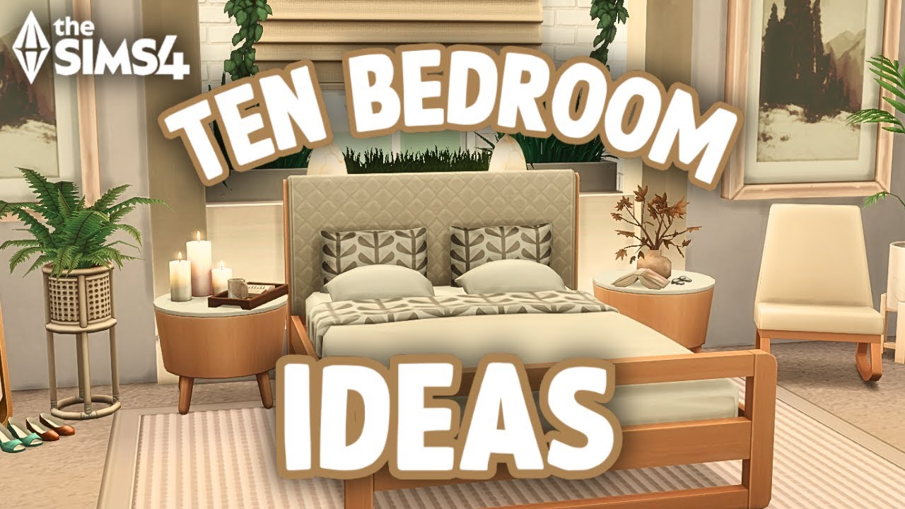 10 Cozy & Stylish Sims 4 Bedroom Design Ideas! (No CC!) 🛏️