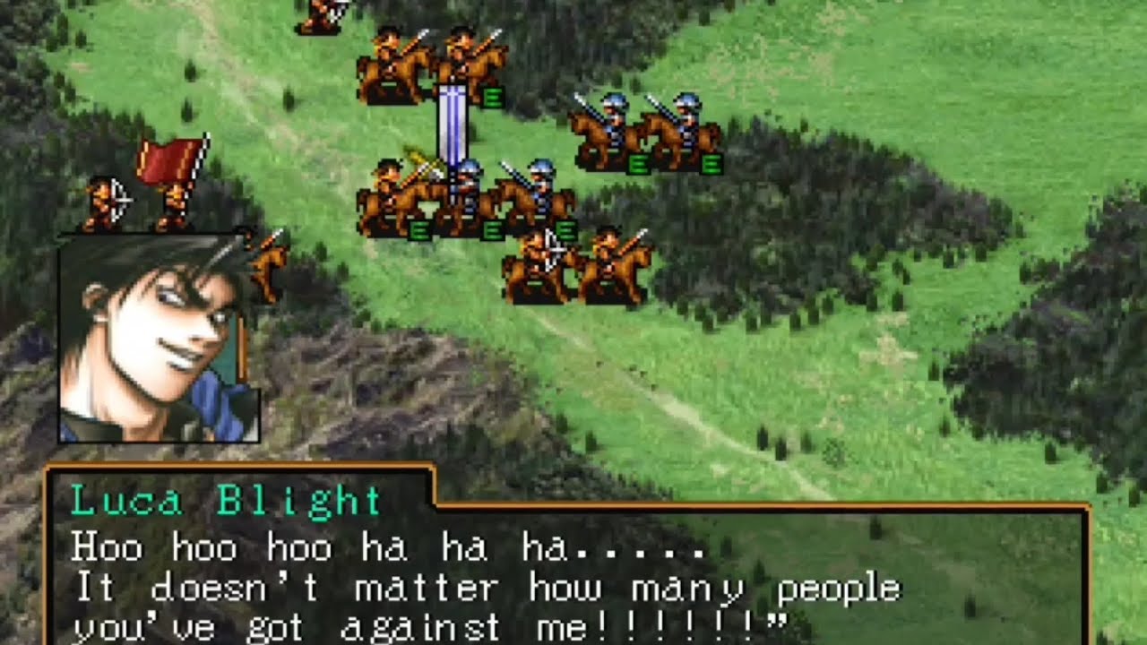 1 hit KO Luca Blight in Map Battle | Suikoden 2