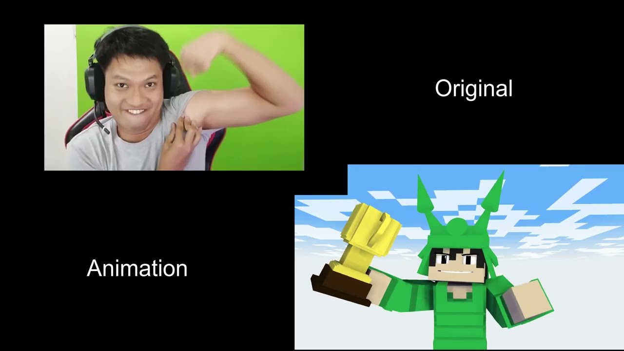 original vs animation  ACI & WINDAH STUMBLE GUYS