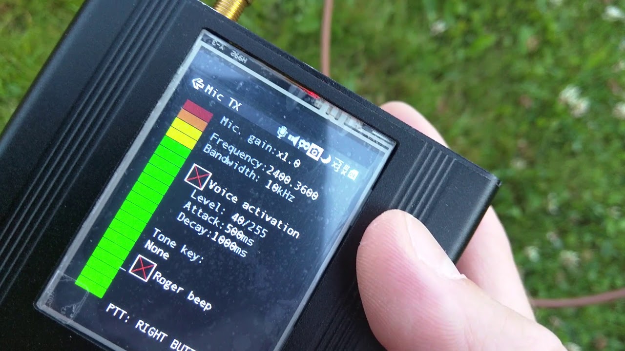 Работа через спутник QO-100 Es'hail sat на Hackrf SDR без усилителя
