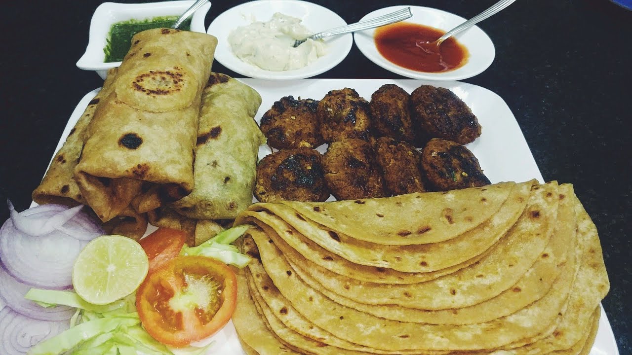 Kabab paratha - Street Food | Delhi road style kabab parantha