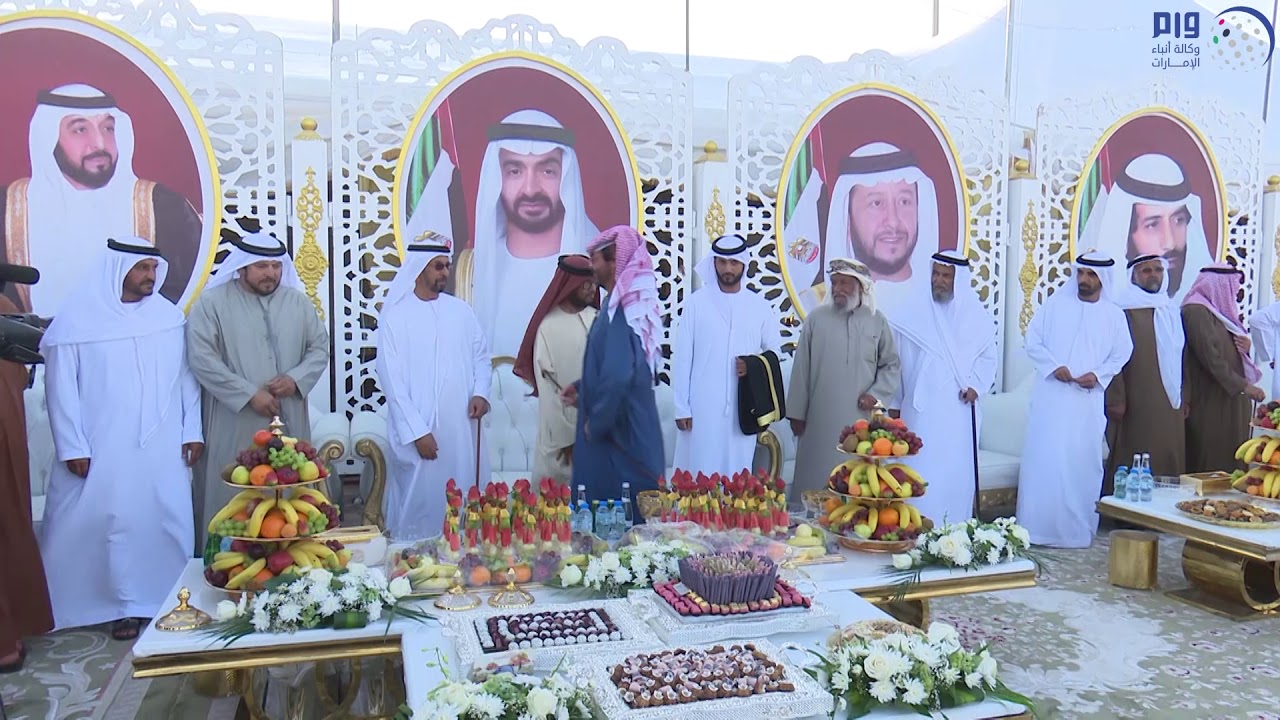سلطان بن زايد يحضر أفراح المزروعي والخييلي في العين