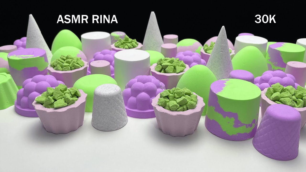 ASMR baking soda crumble