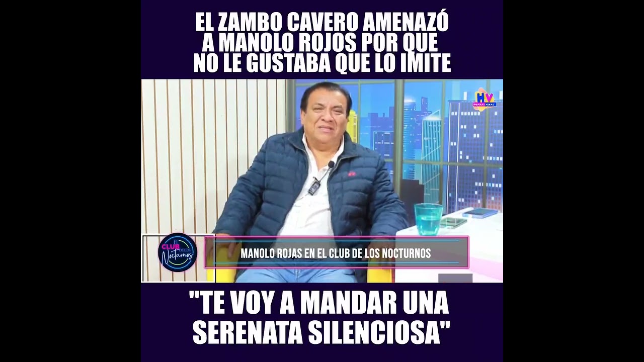 EL ZAMBO CAVERO AMENZ&Oacute; A MANOLO ROJAS PORQUE NO LE GUST&Oacute; QUE LO IMITE