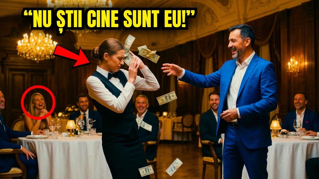 UN MILIONAR ARUNCĂ BANI ÎNTR-O CHELNERIȚĂ PENTRU A O UMILI, DAR CÂND AFLĂ CINE ERA...