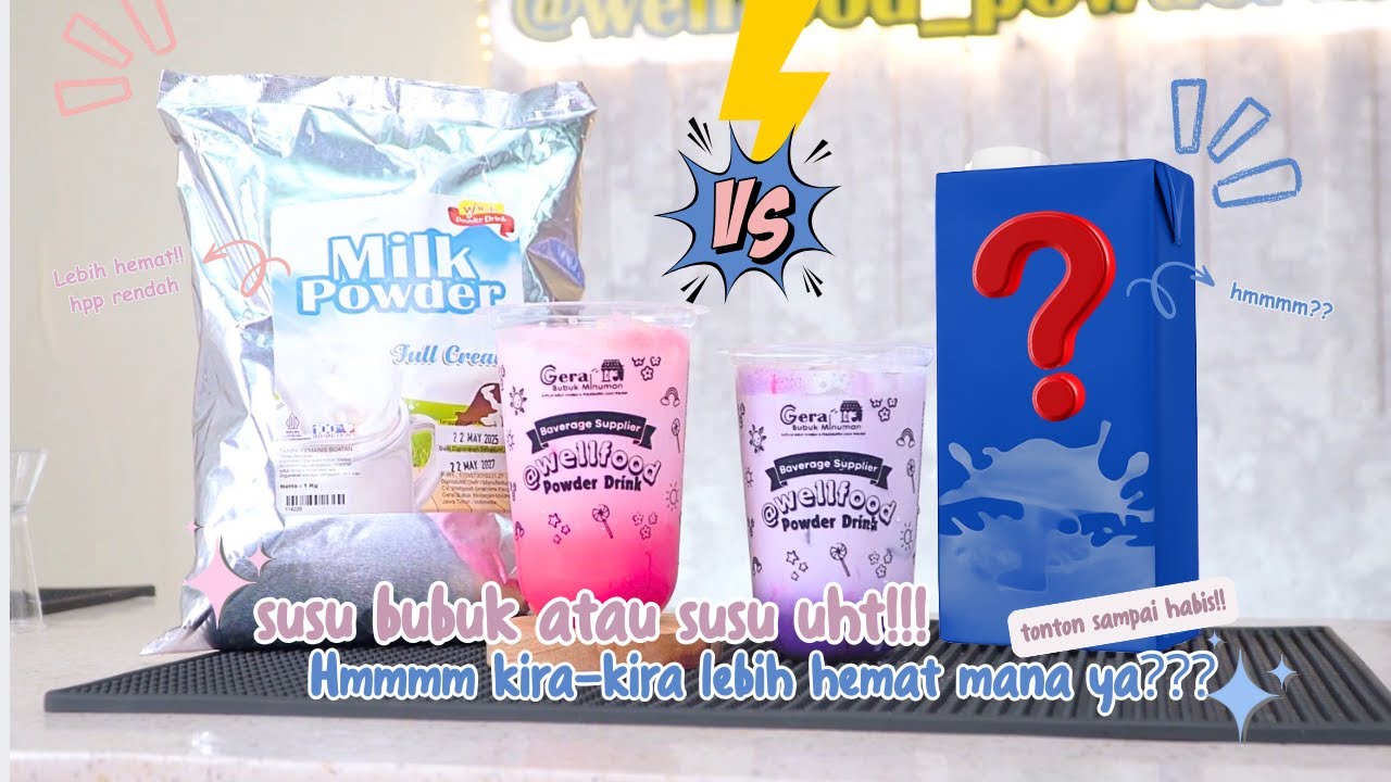 Susu bubuk vs susu UHT   literan | hemat mana ??