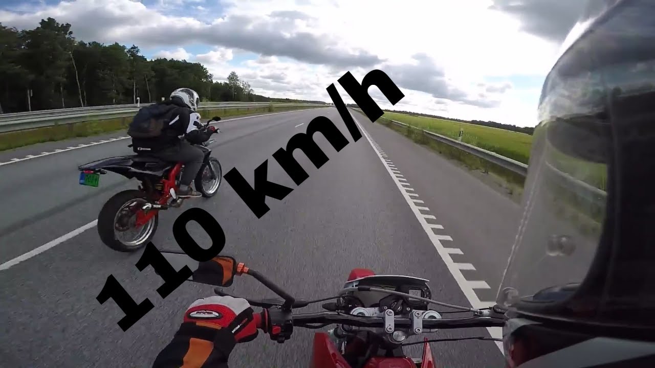 Derbi Senda & Aprilia Sx 80cc on Highway Gopro