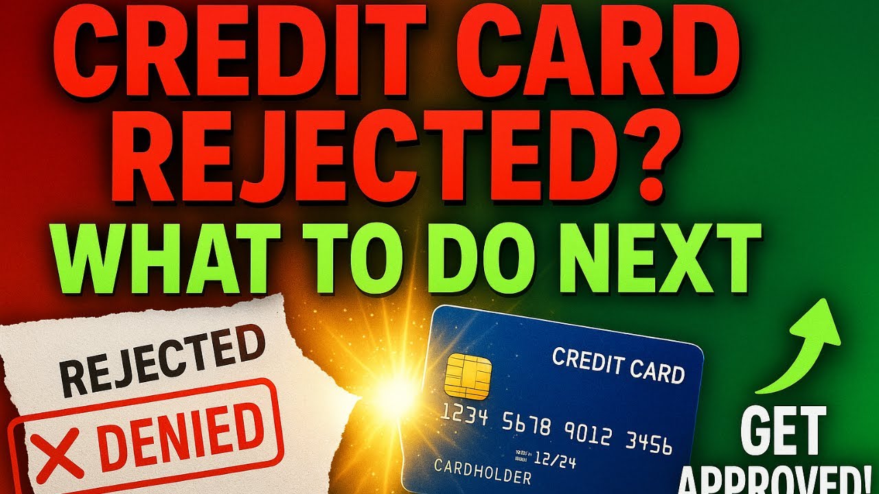 Credit Card Application REJECTED - What to Do Next (Complete Guide) | Kuya App