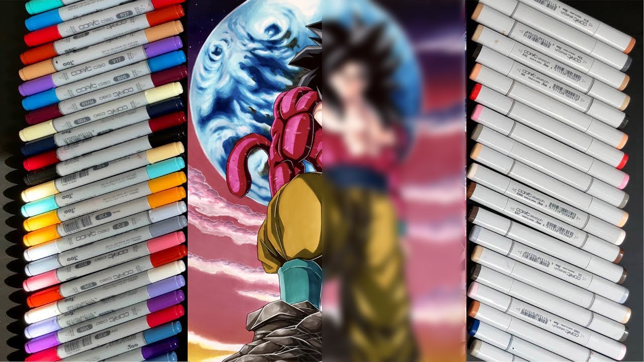 Coloring GOKU SSJ4 I 4K