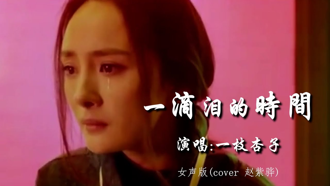一枝杏子 cover 《一滴泪的时间》 (女声版MIX) 【创作MV - 歌词 Lyrics】 「一年两年 太多夜晚你的宵夜就是你的伴，一遍两遍 因为空虚梦里填不完」