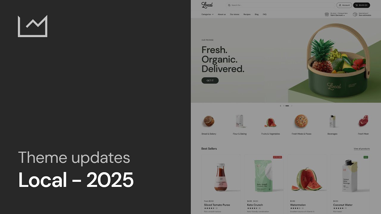 Local Shopify Theme 2025 Updates - New product page blocks | Combined Listings | New sections